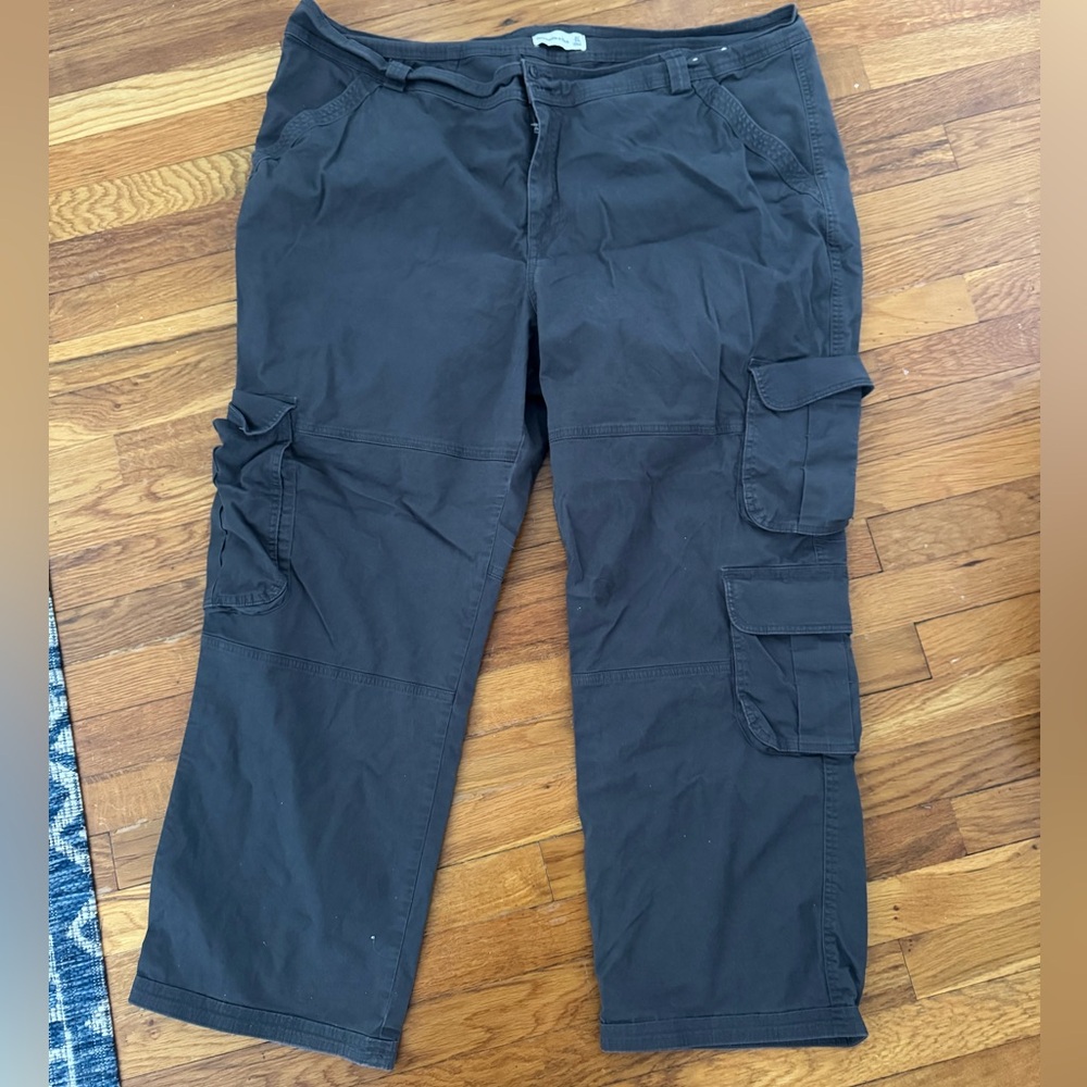 Abercrombie and fitch dark grey cargo pants